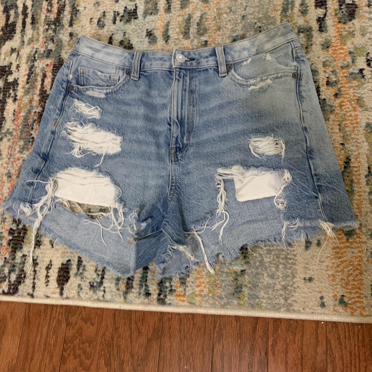 American Eagle Women's Blue Shorts | Depop