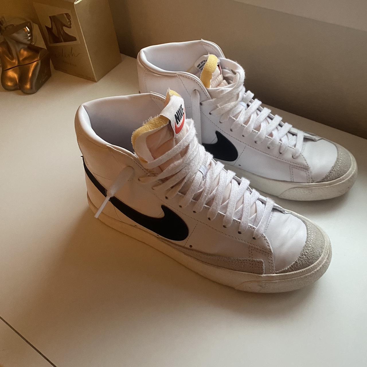 nike high top blazers worn twice-slight creasing... - Depop