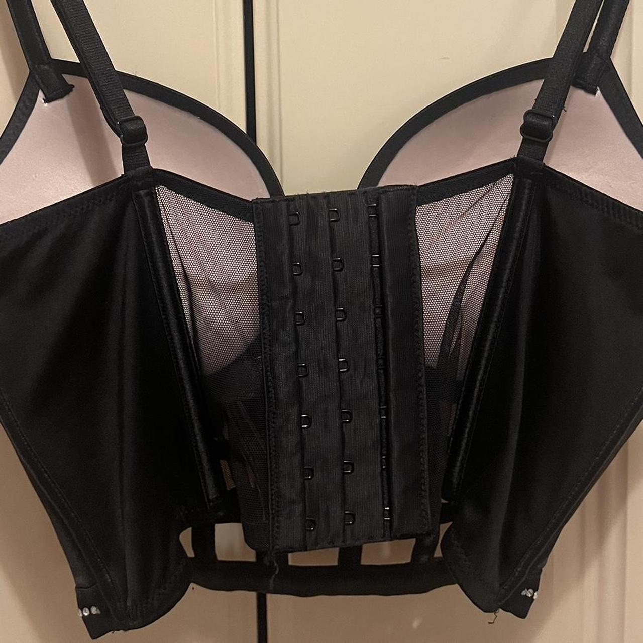 Victoria Secret rhinestone corset top Size - 32 C /... - Depop