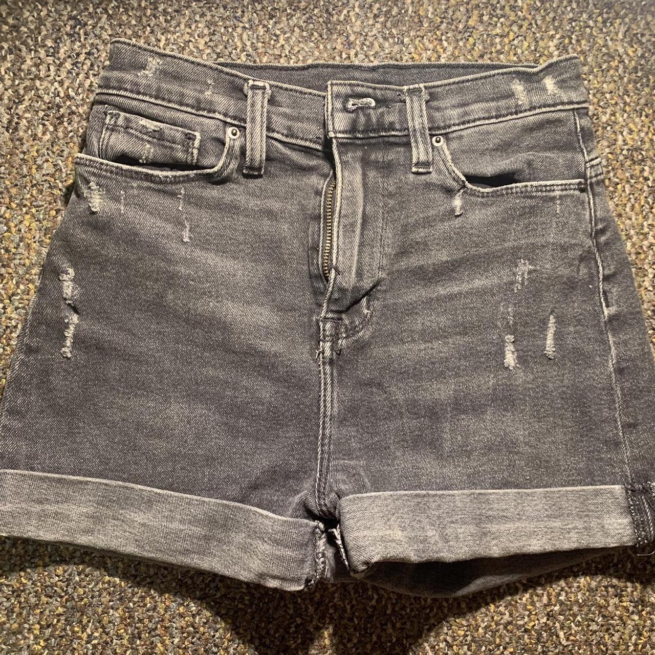 bdg black jean shorts