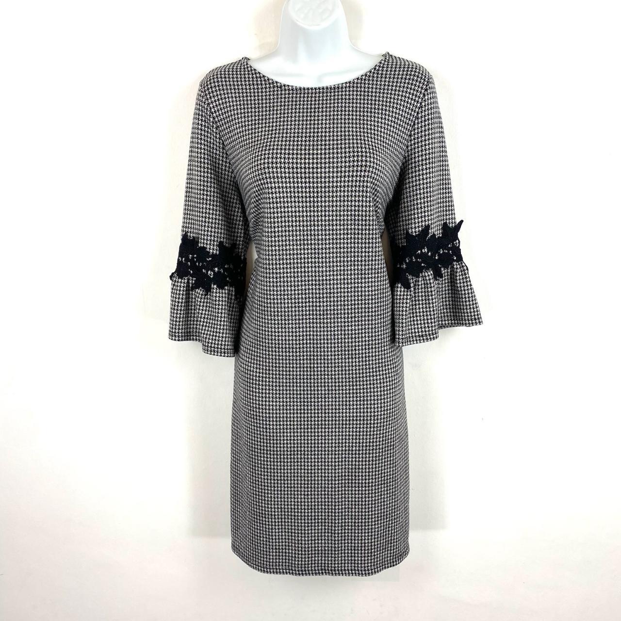 Lightweight knit lace trim smart casual jumper dress. Depop