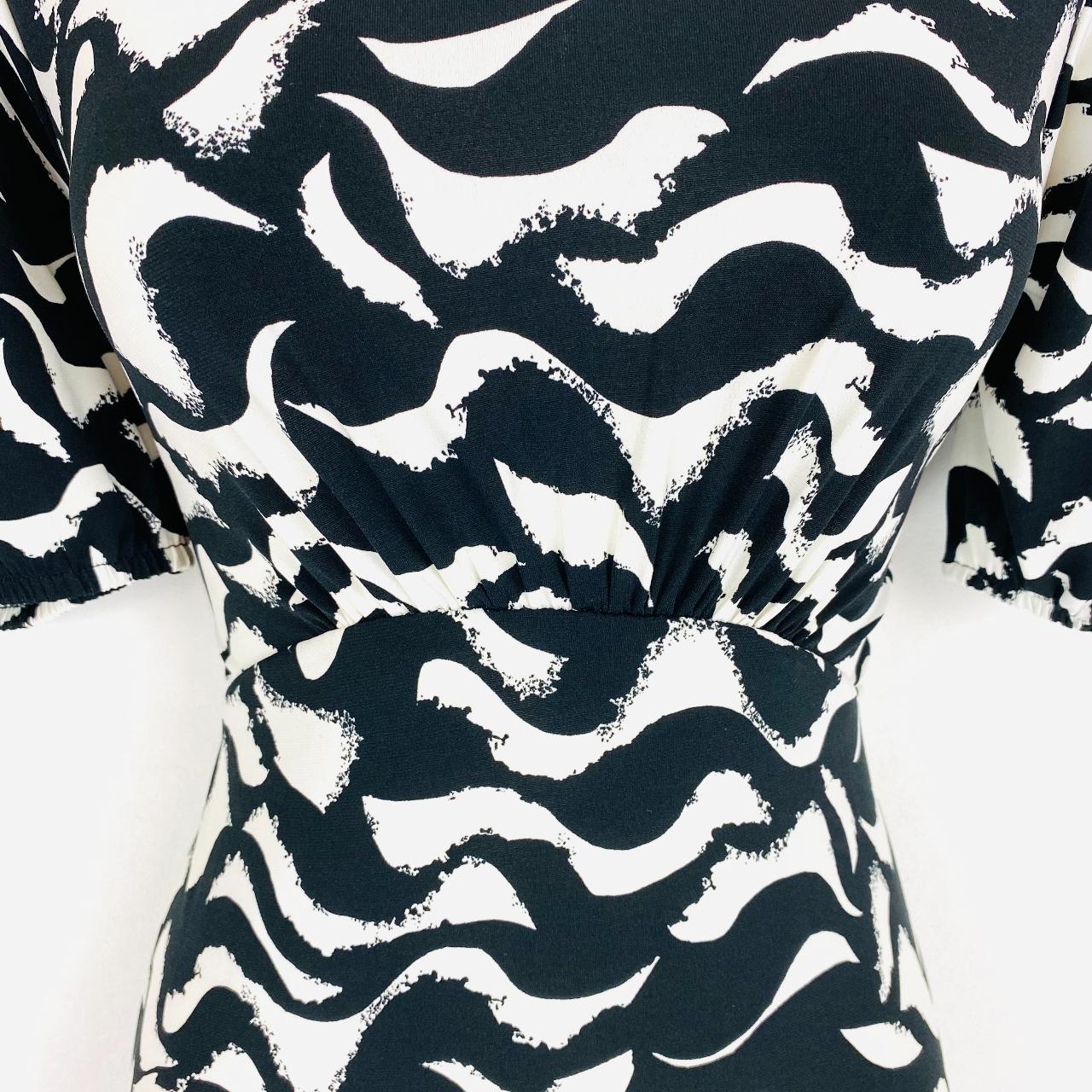 Lipsy black and white dress best sale