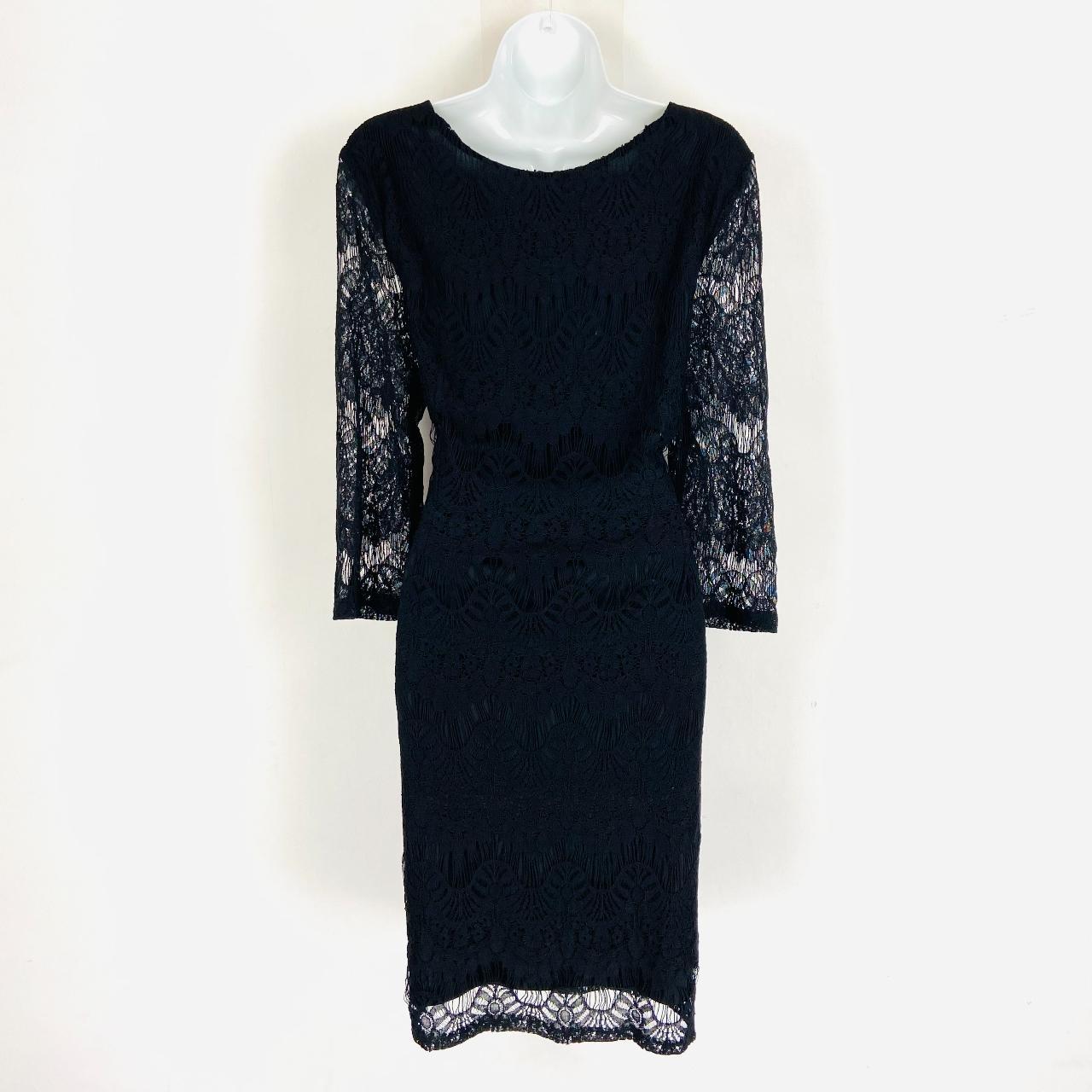 Chic elegant black lace pencil occasion dress size. Depop