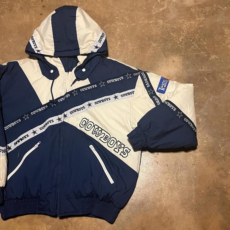 Vintage Pro Player Dallas Cowboys Reversible Puffer - Depop