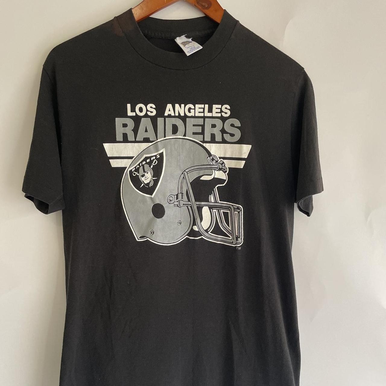 Vintage 1992 Los Angeles Raiders T-shirt Size - Depop