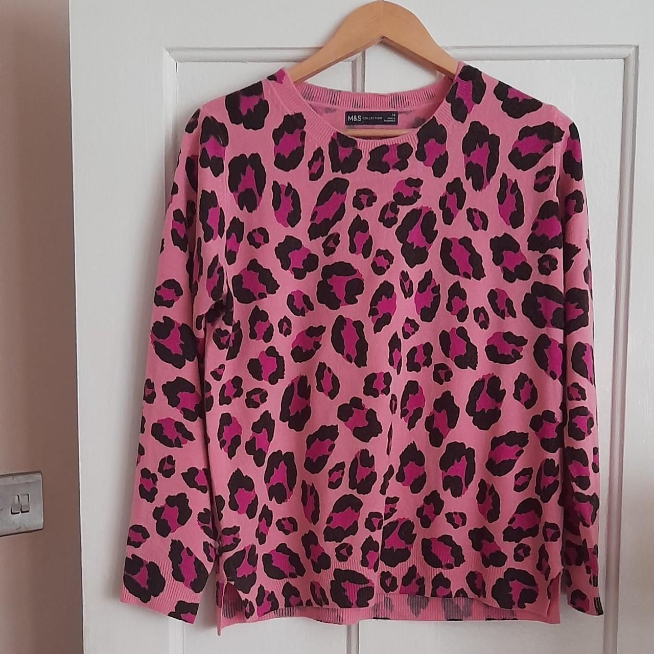 Leopard print jumper m&s hotsell