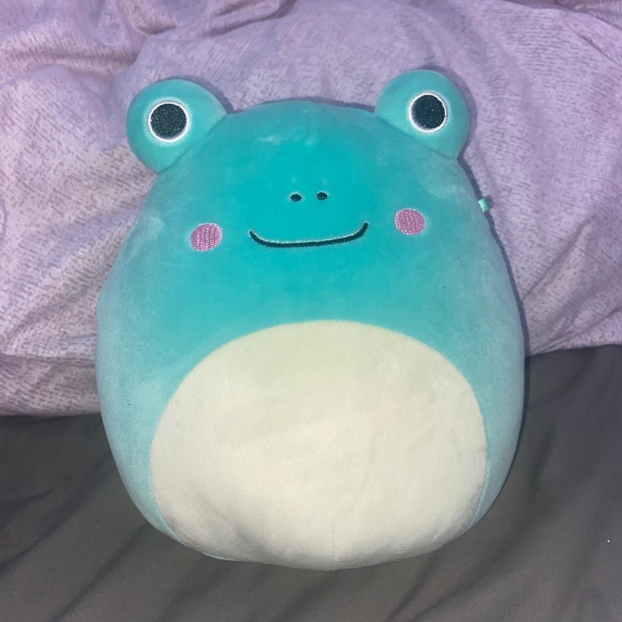 Frog cow original squishmallow Small green cuddly... - Depop