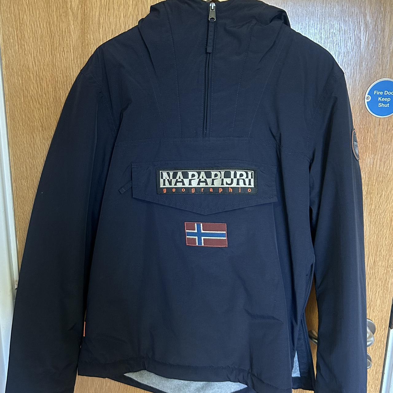 Napapijri jacket coat fleece Size small Worn once... - Depop