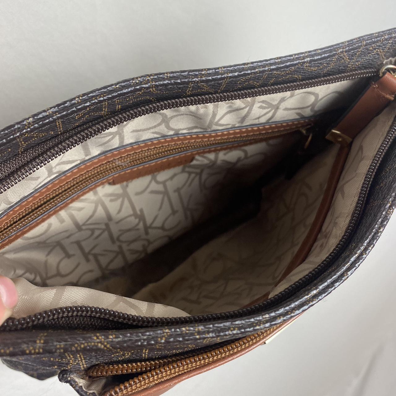 Calvin Klein side purse, worn 3 times. Lots of - Depop