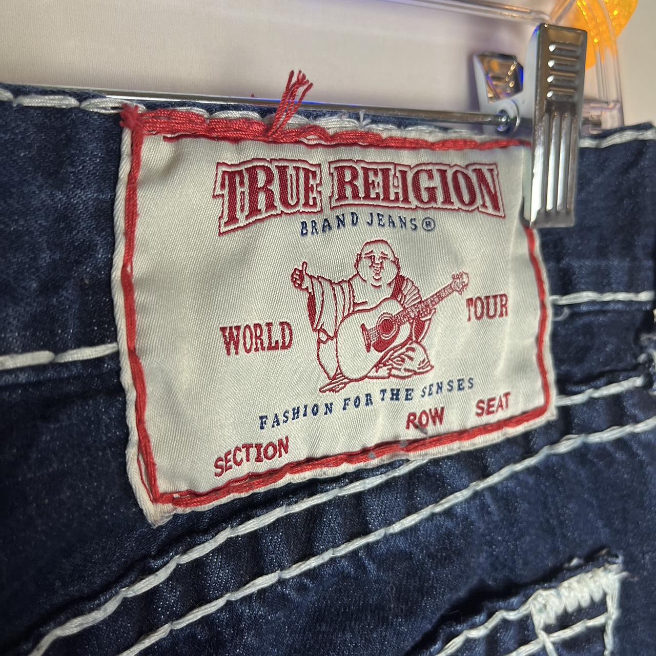 True Religion Jeans Big Stitch Size 30 Perfect... - Depop