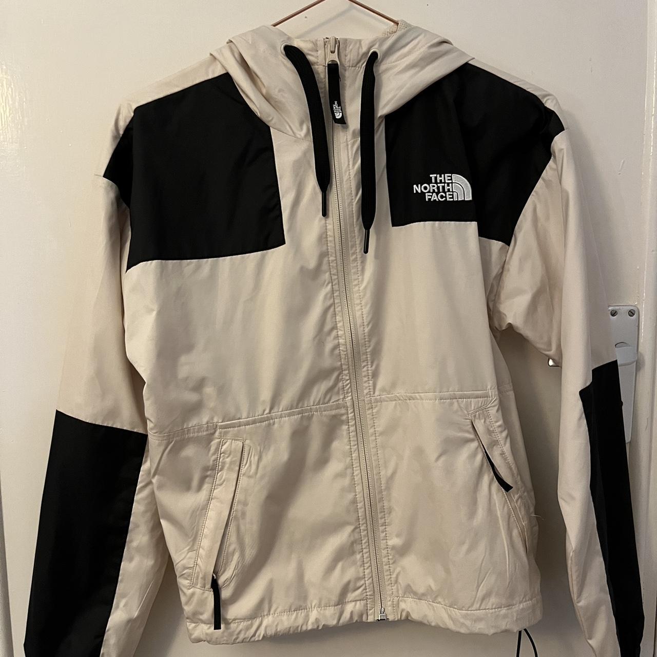 Cream the north face coat size XS adjustable at... Depop