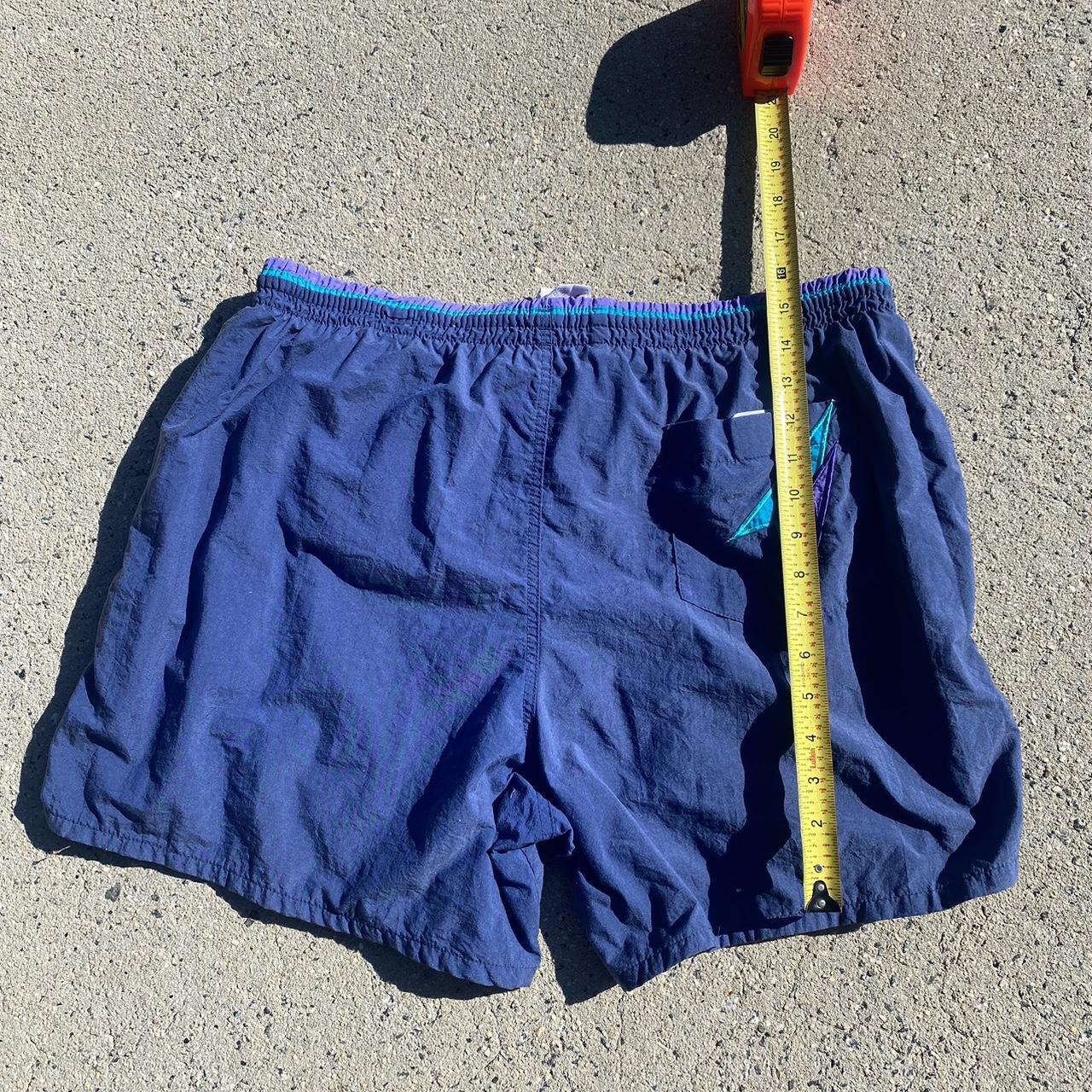 Vintage Blue Speedo Swim Shorts - Depop