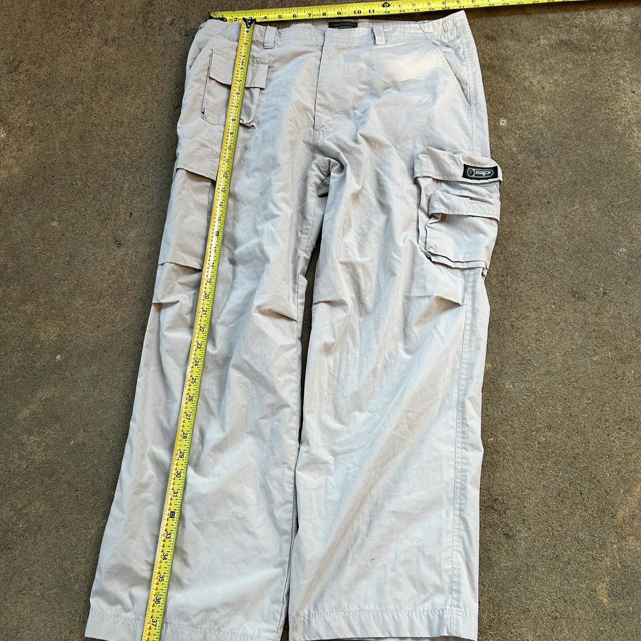 vintage south pole cargo pants says size L but fits... - Depop