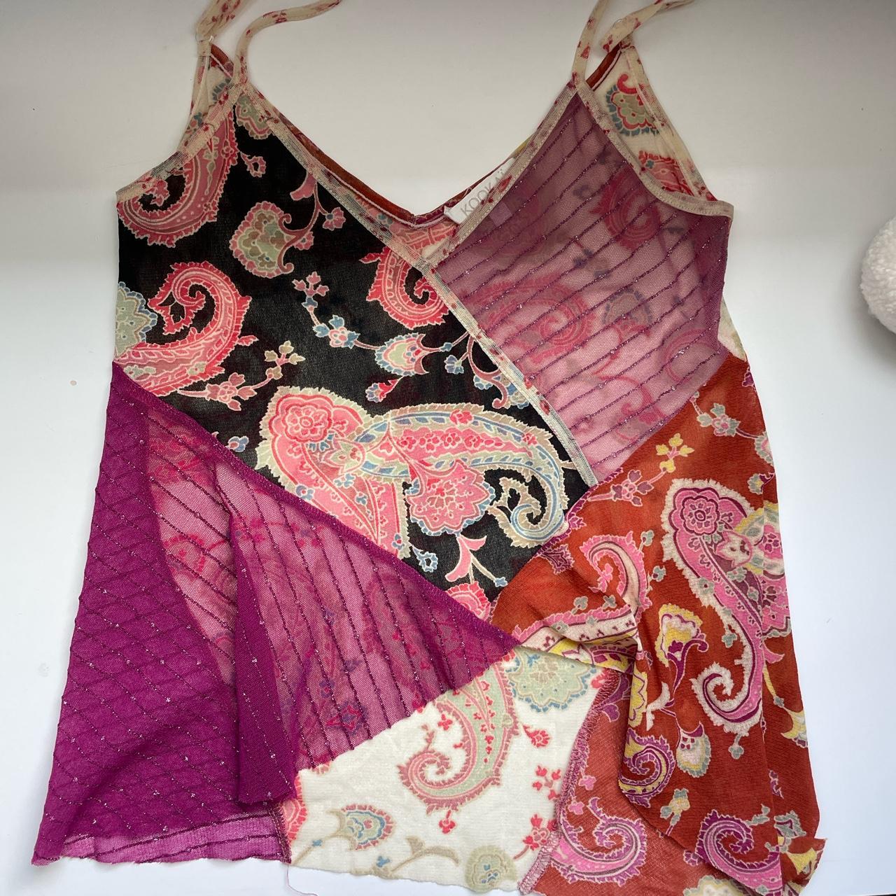 KOOKAÏ Women's Pink and Burgundy Vest (4)