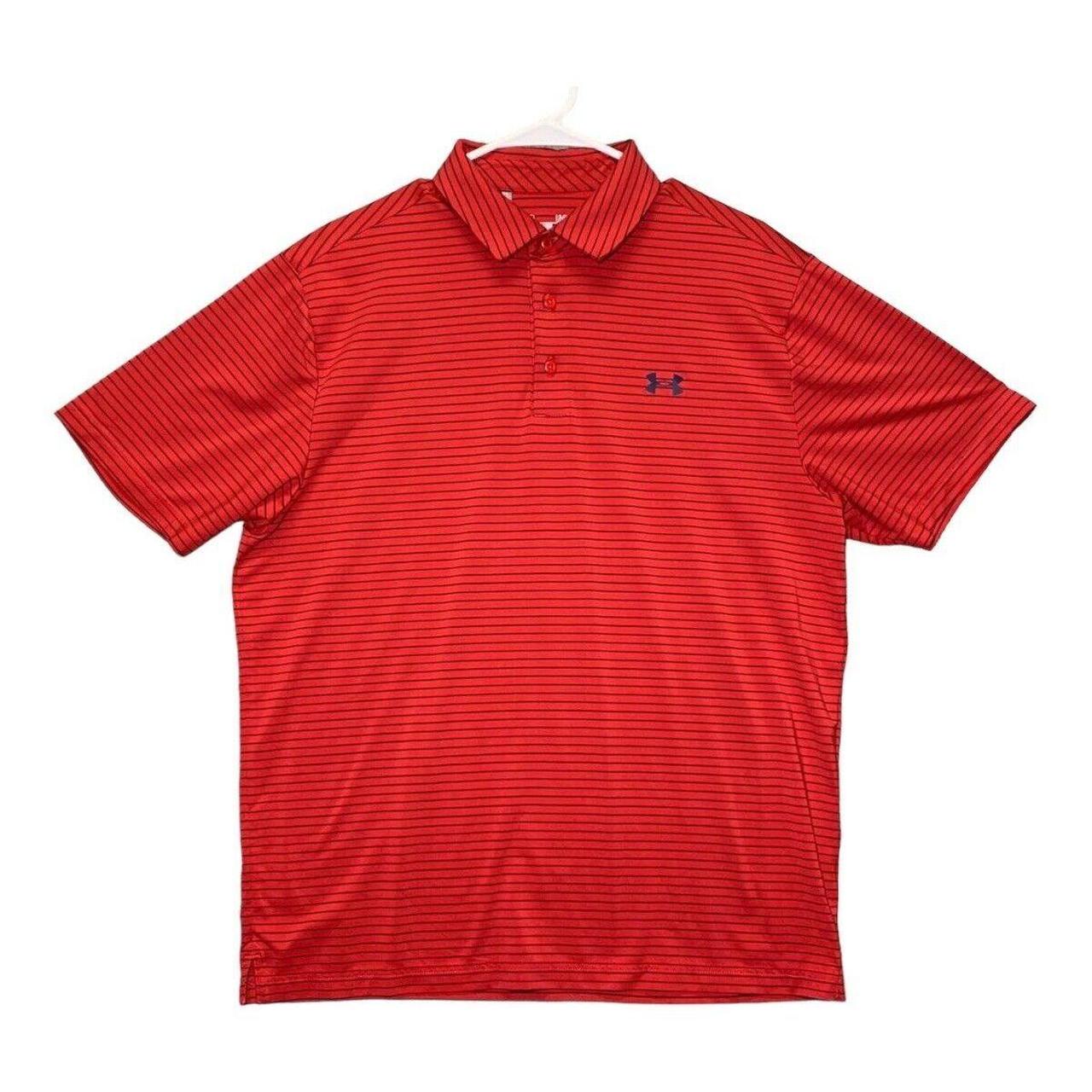 Red under cheap armour golf shirt