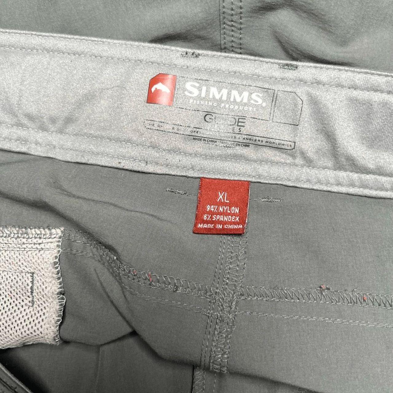 Simms Guide Series Men's XL Gray Fishing Shorts - Depop