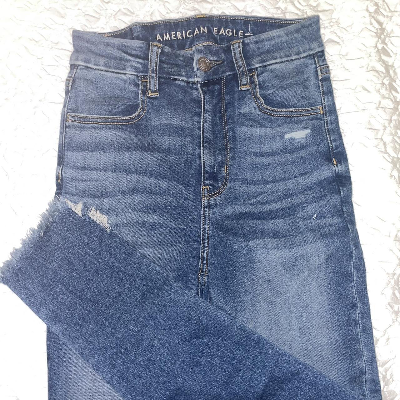 Curvy fit high rise Fringe bottom