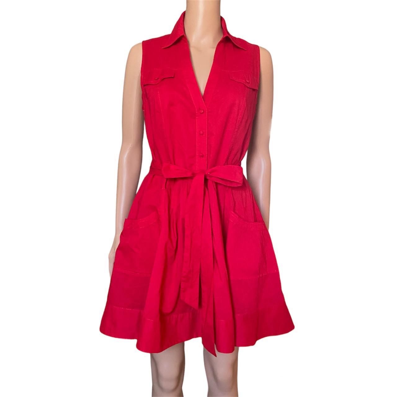 warehouse red dress