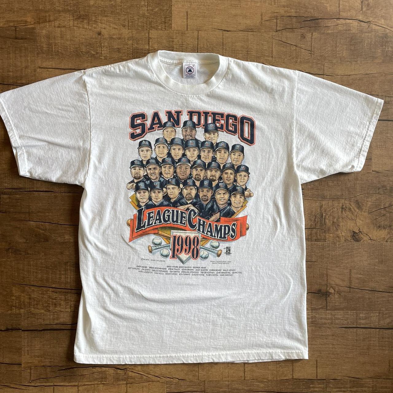 Vintage 1998 San Diego padres champs team t-shirt. - Depop