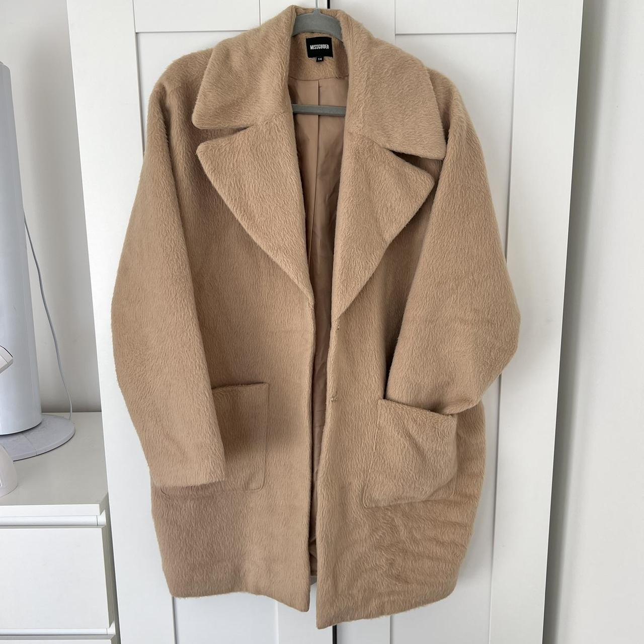 Missguided camel outlet coat