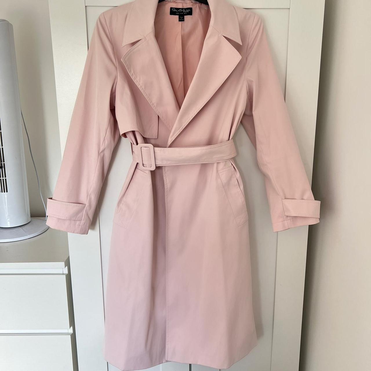 Trench Coat Miss Selfridge Pink Coat Miss Selfridge Vinyl Faux