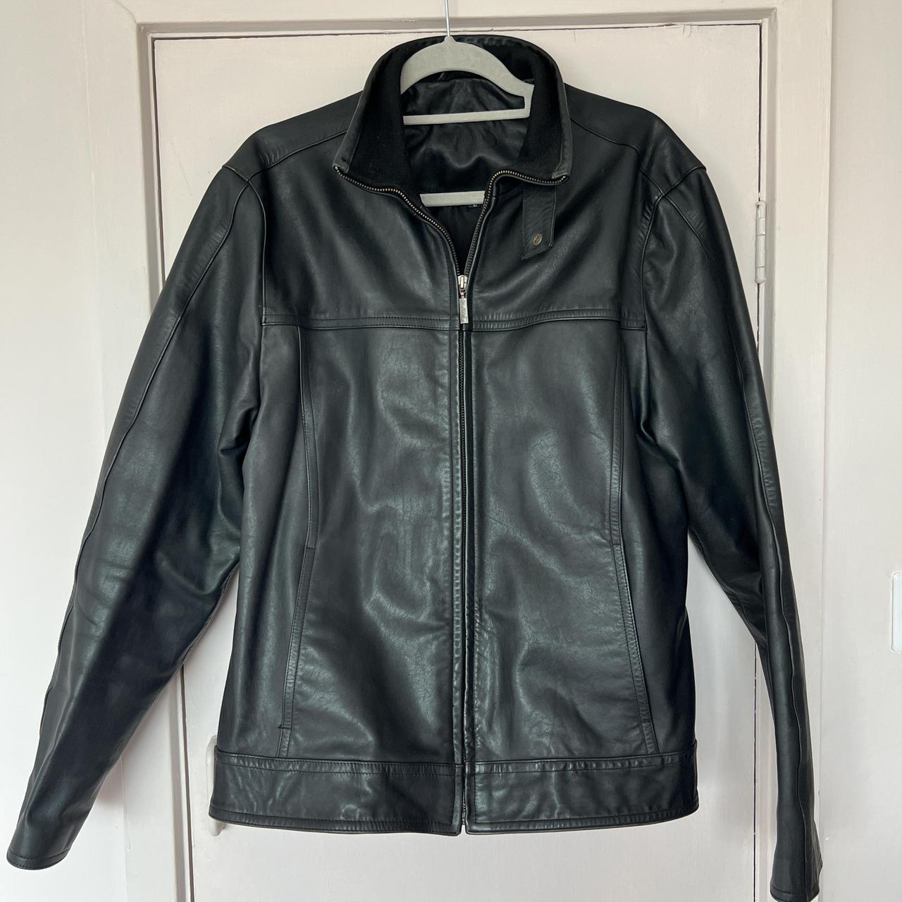 Audi RS4 genuine leather jacket Size L. Typical. Depop