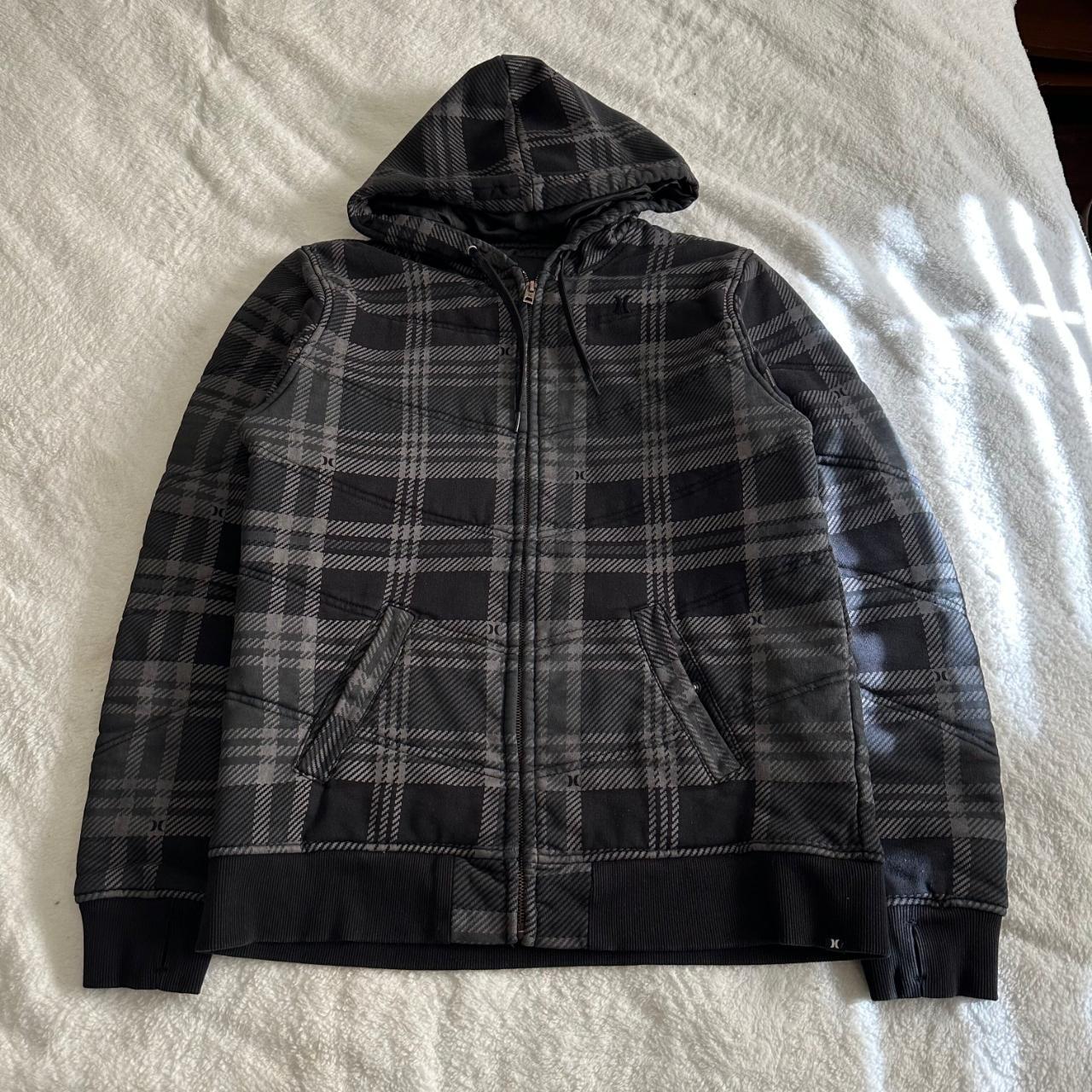 Men's Black and Grey Hoodie | Depop