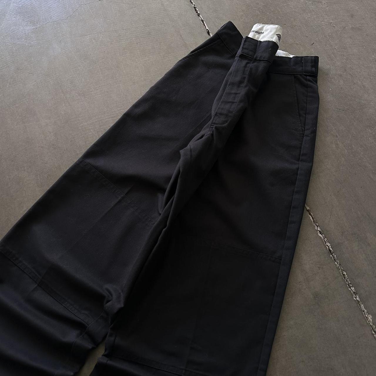 Y2K grunge baggy faded work pants 2000s rare black... - Depop