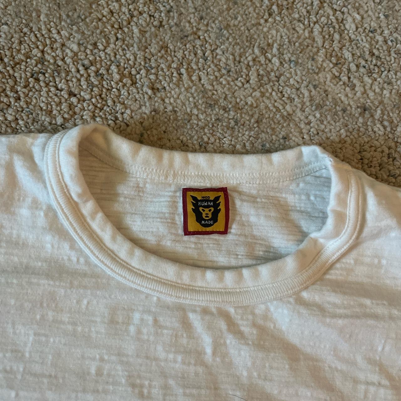 Kaws Men's White and Black T-shirt (2)