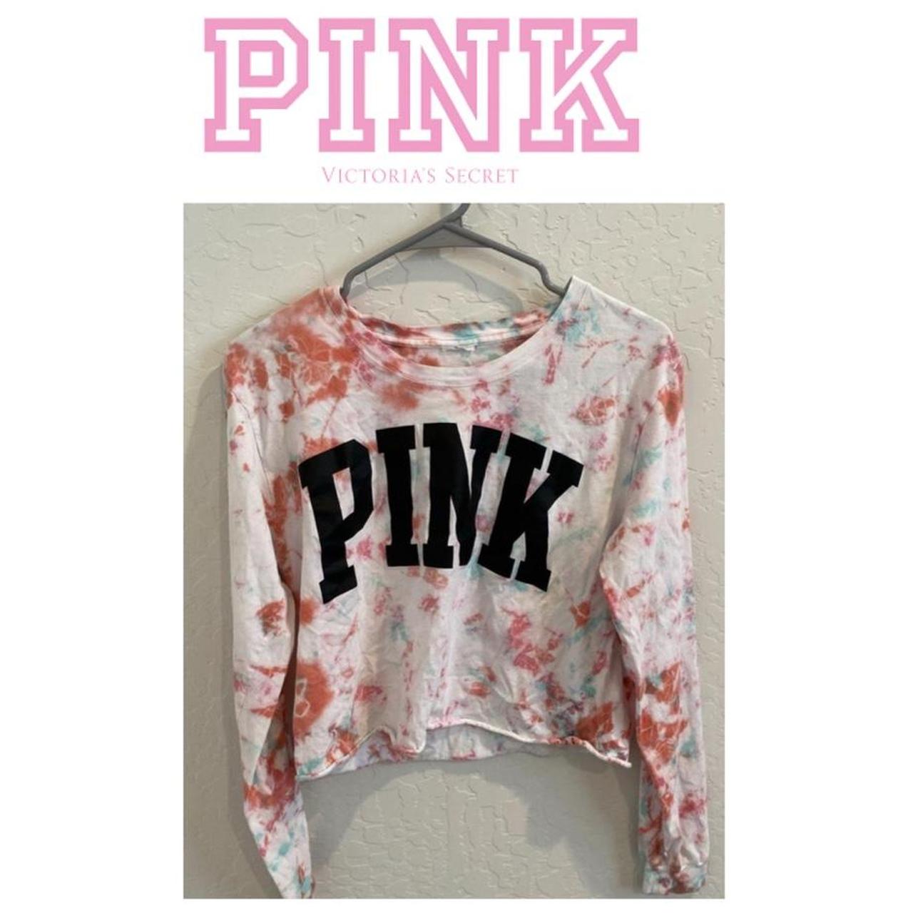 Victoria secret pink tie best sale dye sweatshirt