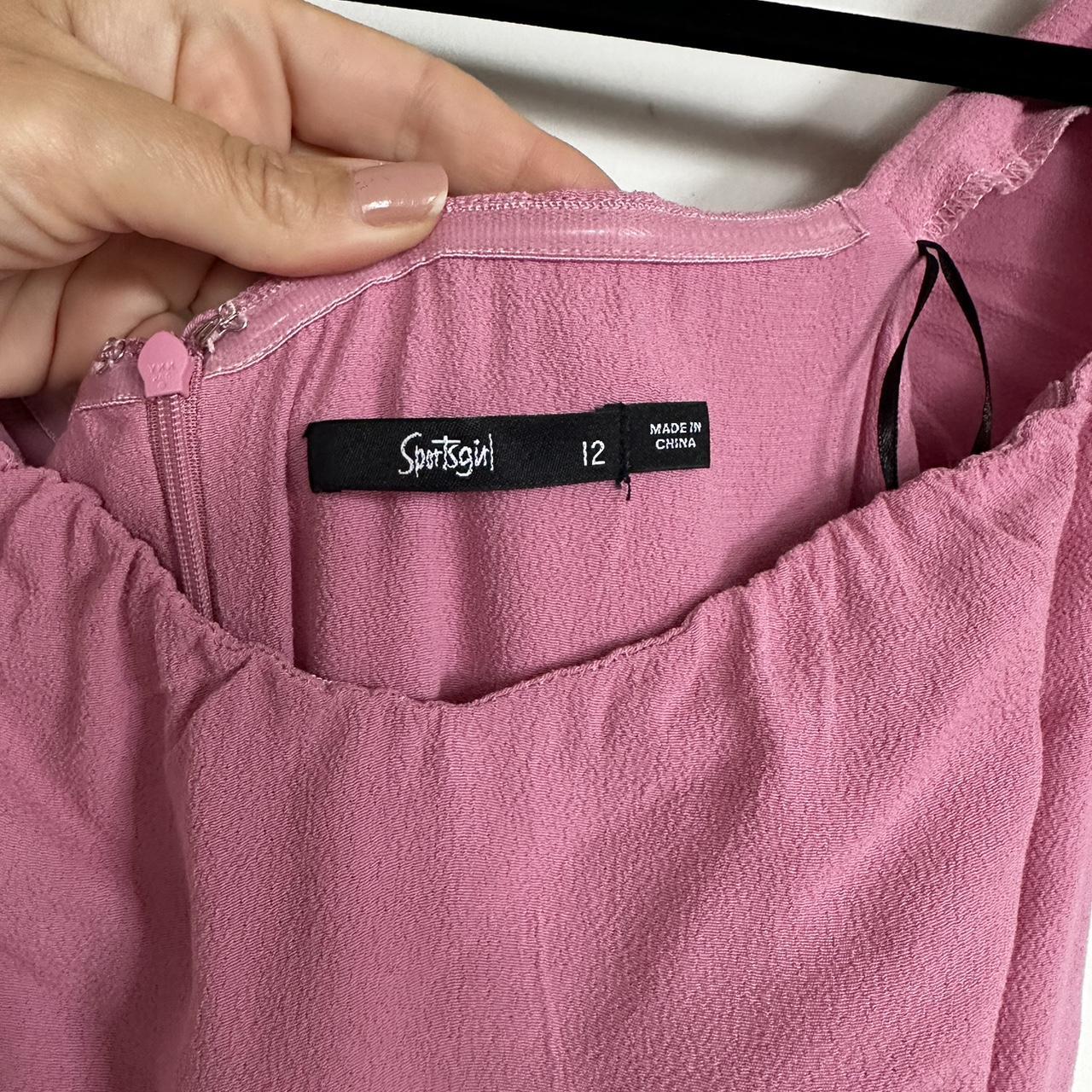 Size 12 Sports girl off the shoulder pink dress.... Depop