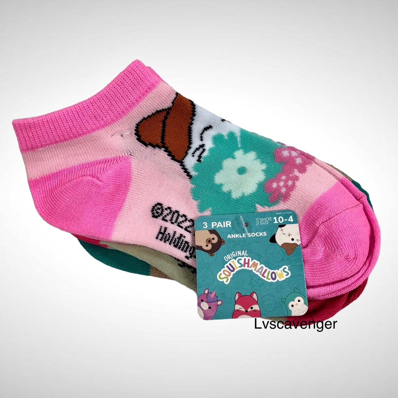 Squishmallow Ankle Socks 3 Pairs Kid’s Size 10-4! ... - Depop
