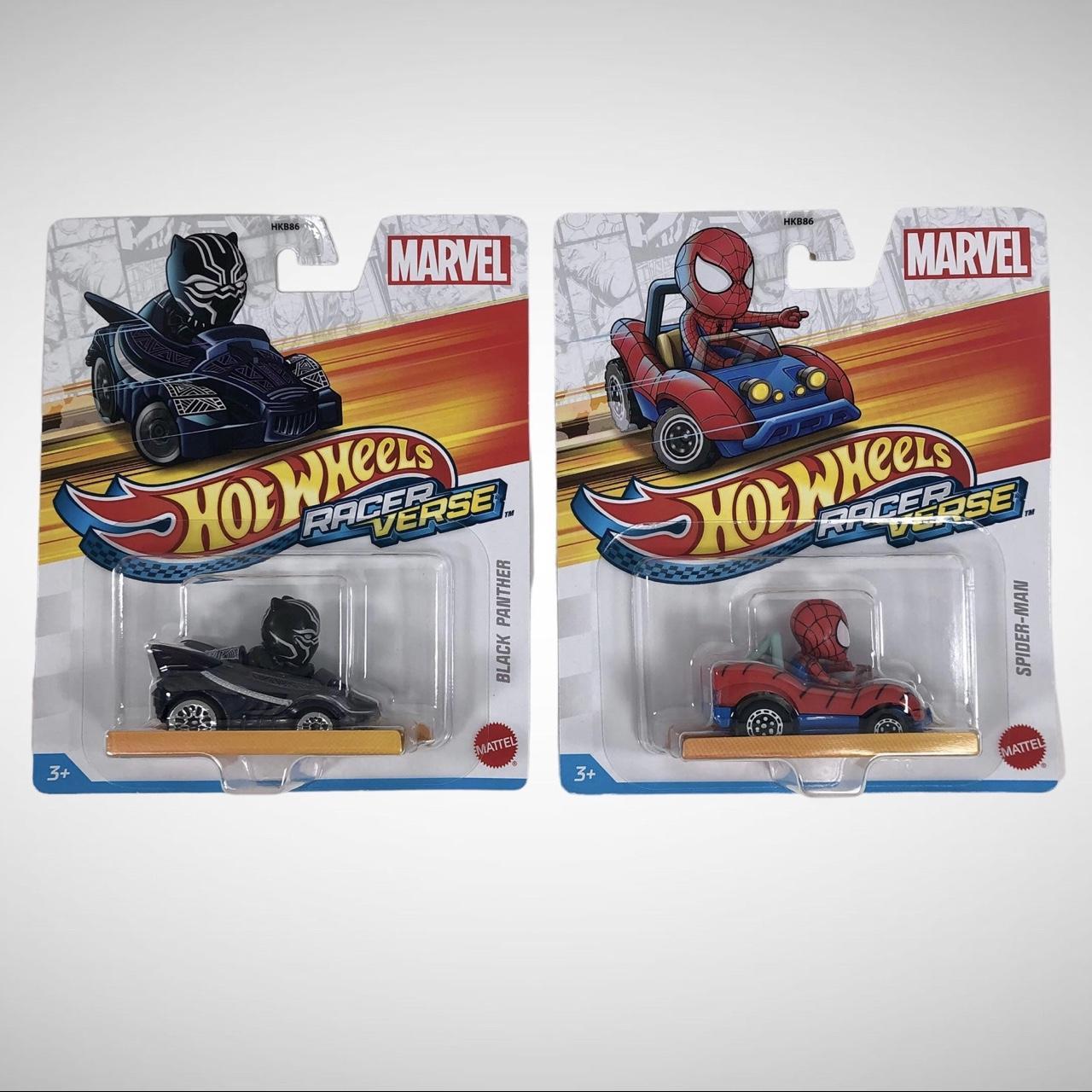 Hot Wheels X Marvel Racer Verse Spider-Man & Black | Depop