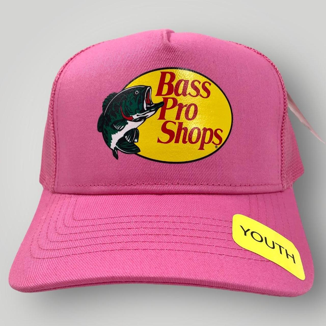 Bass Pro Shops Printed Pink (YOUTH) Trucker Mesh Cap - Depop