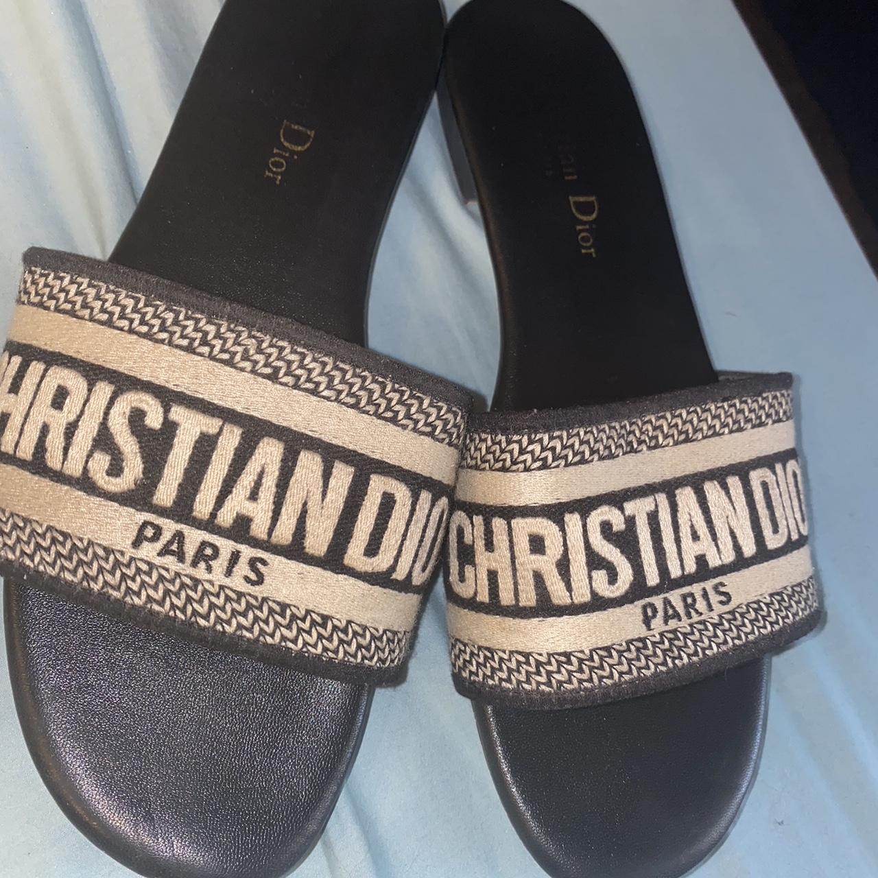 Christian Dior Women's Slides | Depop