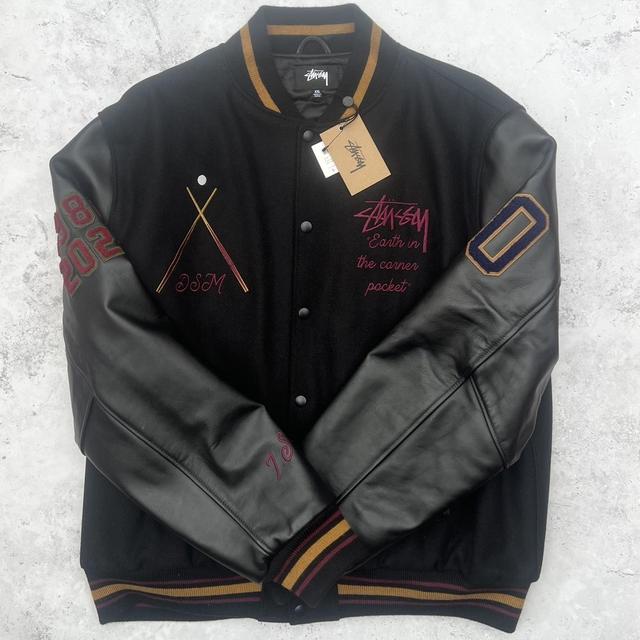 Stussy x CDG MA-1 Bomber Jacket Used condition - | Depop