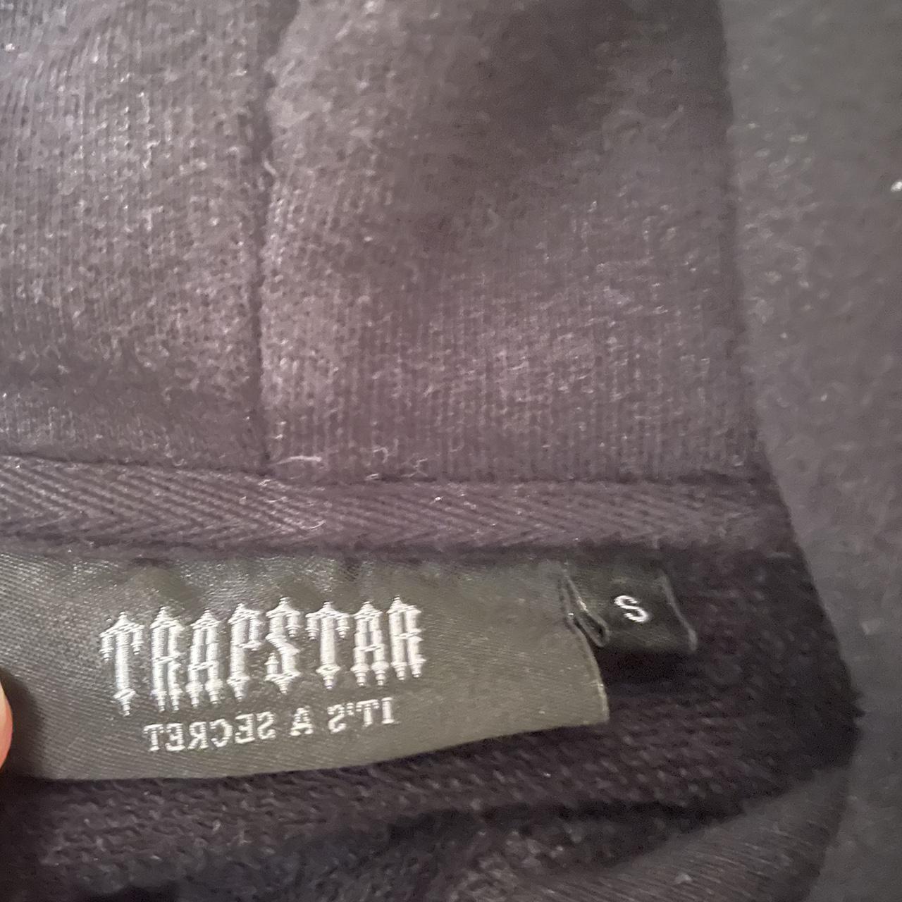 Trapstar Red/Black Paint Splatter Hoodie... Depop