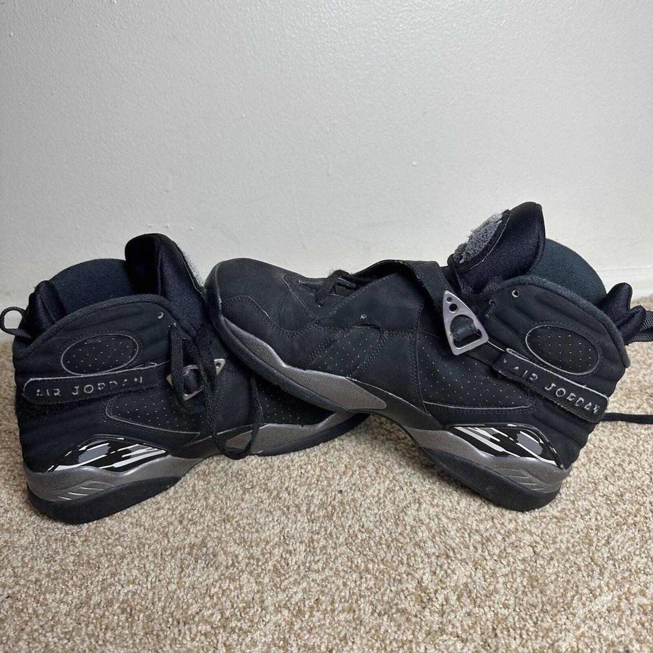 Nike Air Jordan 8 VIII Retro Chrome Black White... - Depop