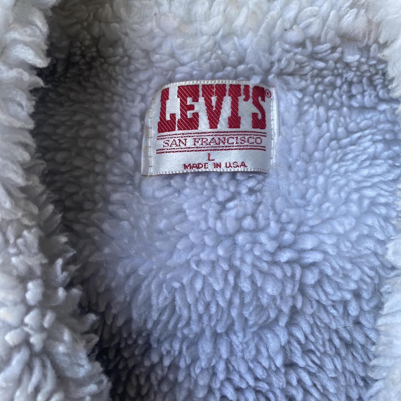Levi's Men's Blue and White Hoodie | Depop