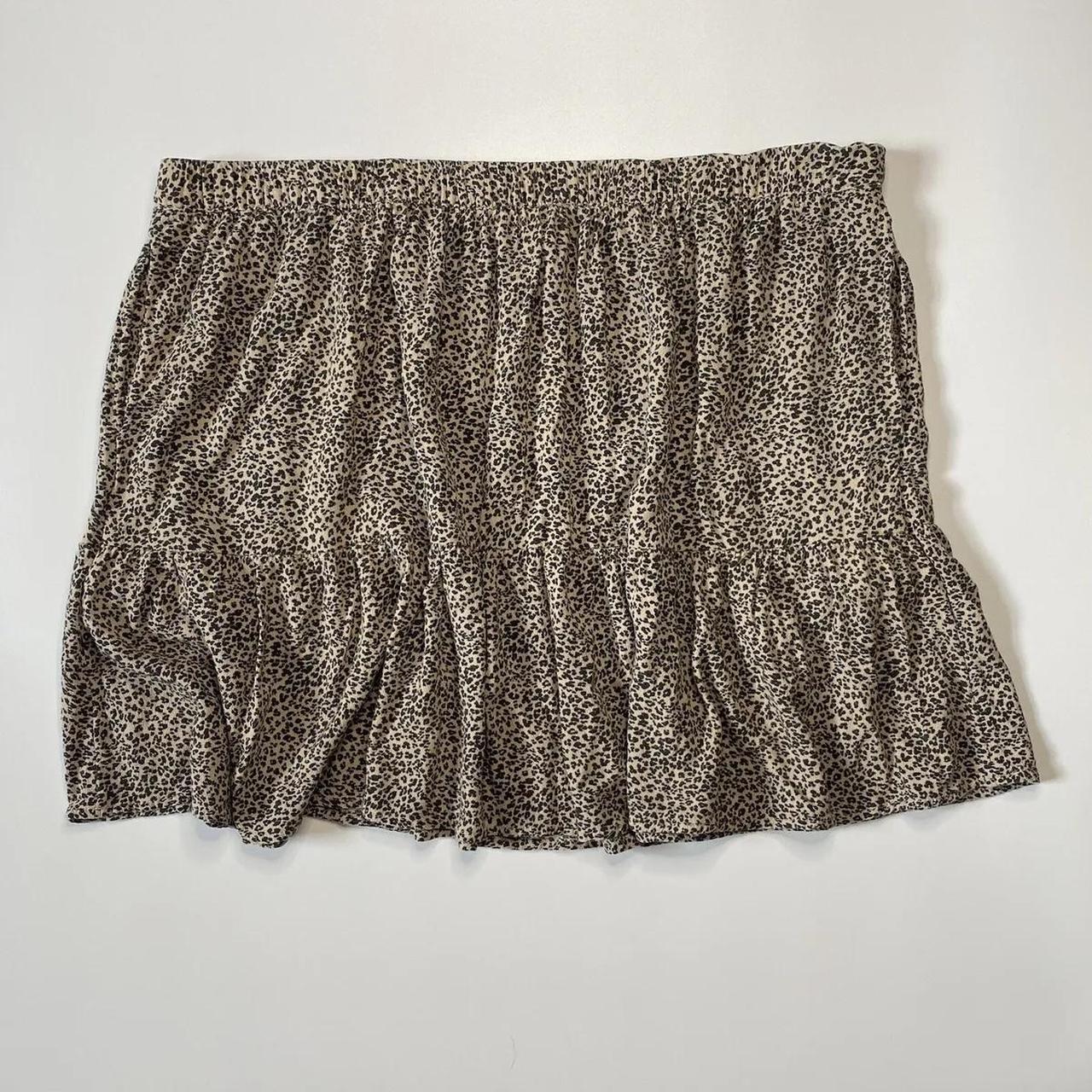 Flowy cheetah mini clearance skirt