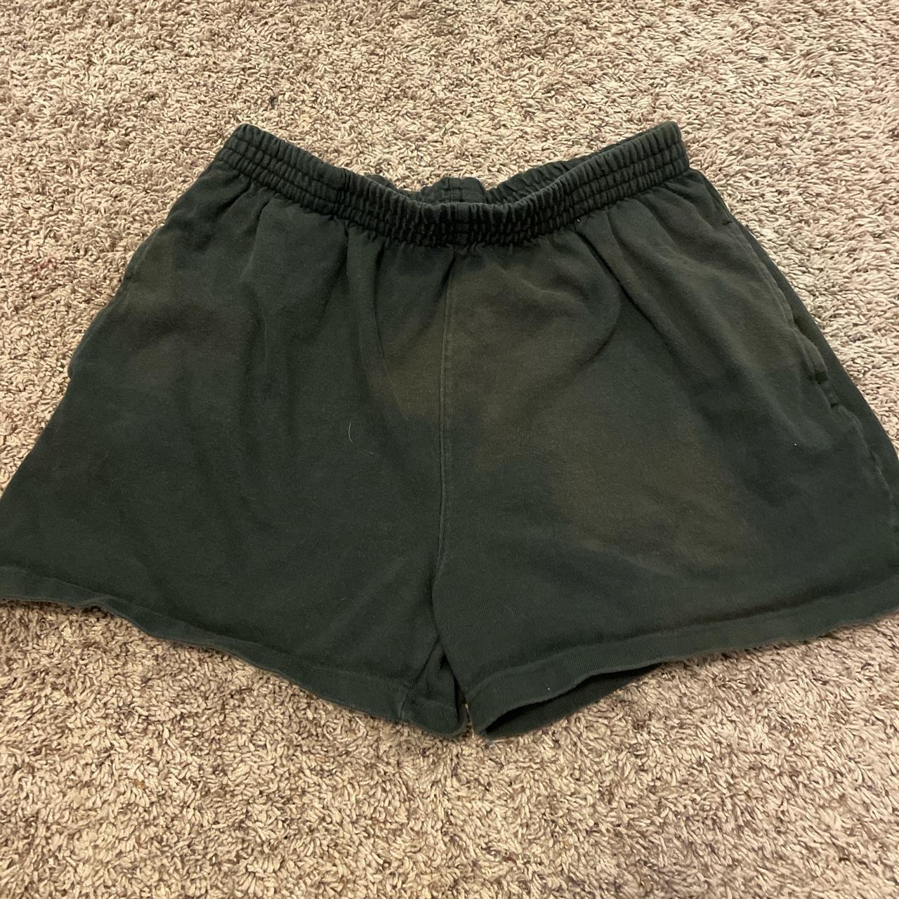 Brandy Melville Women's Green Shorts Depop