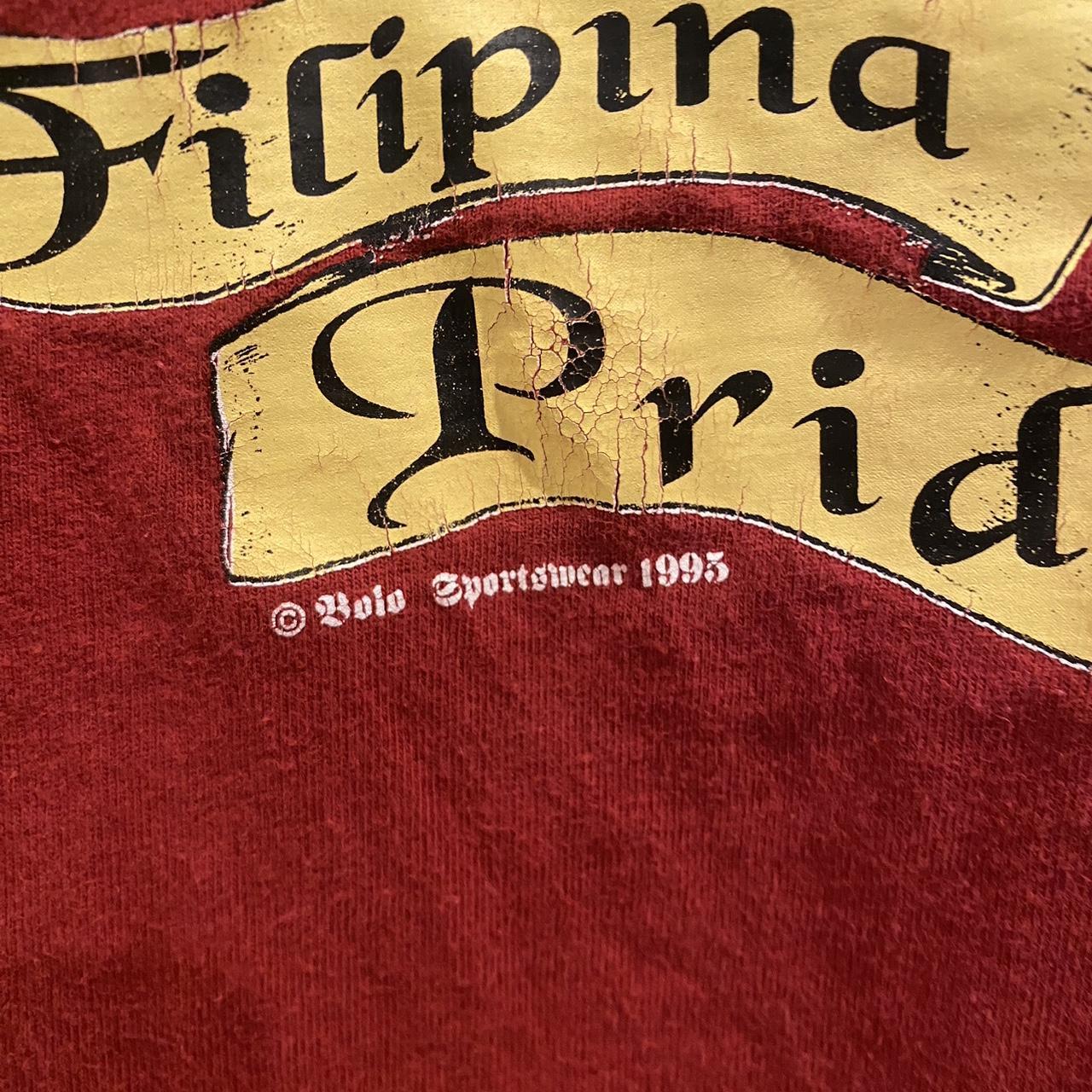 Hanes / 70S/Im proud to be FILIPINO/Tシャツ/L/コットン/WHT// Single stitch Hanes vintage Filipina pride shirt | Depop