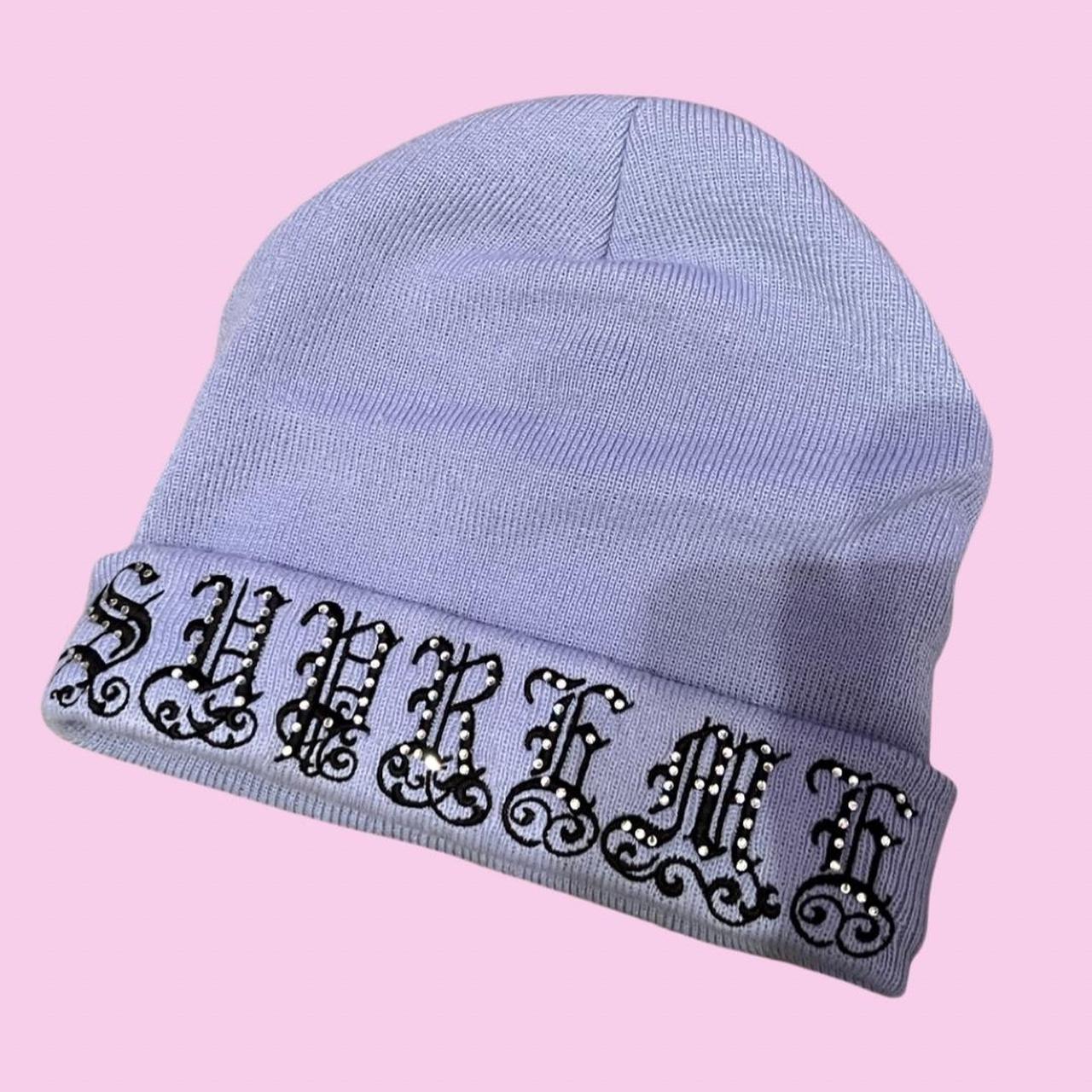 Supreme New Era Rhinestone Beanie Red