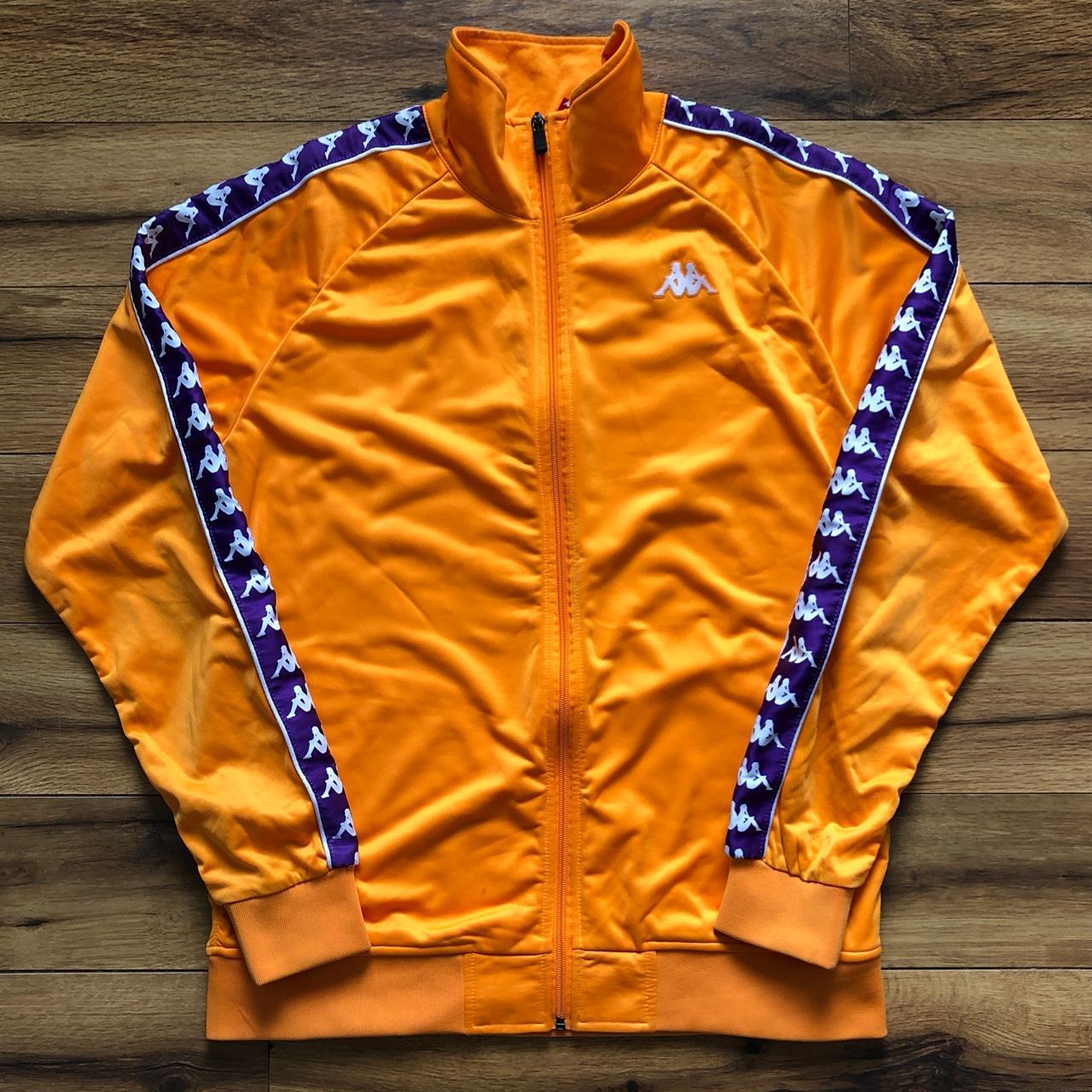 Kappa Men's Orange and Purple Jacket | Depop