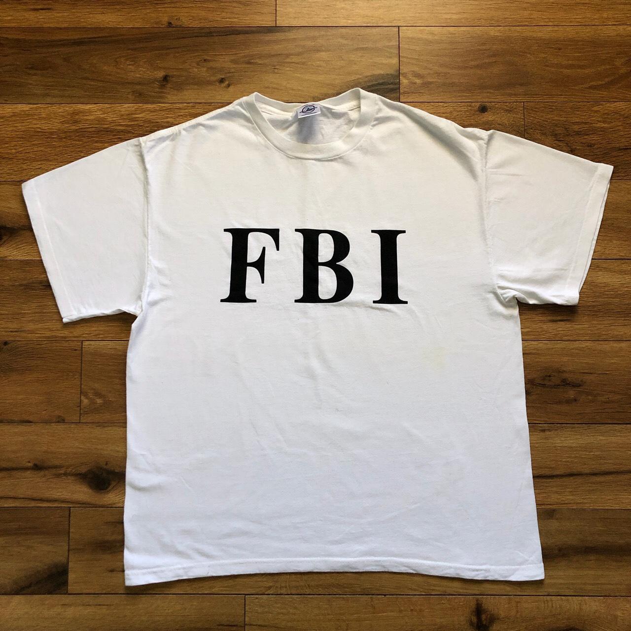 . 🏁 FBI t Shirt 🏁 Send offers!! 🏁 Length 29” pit 2... - Depop