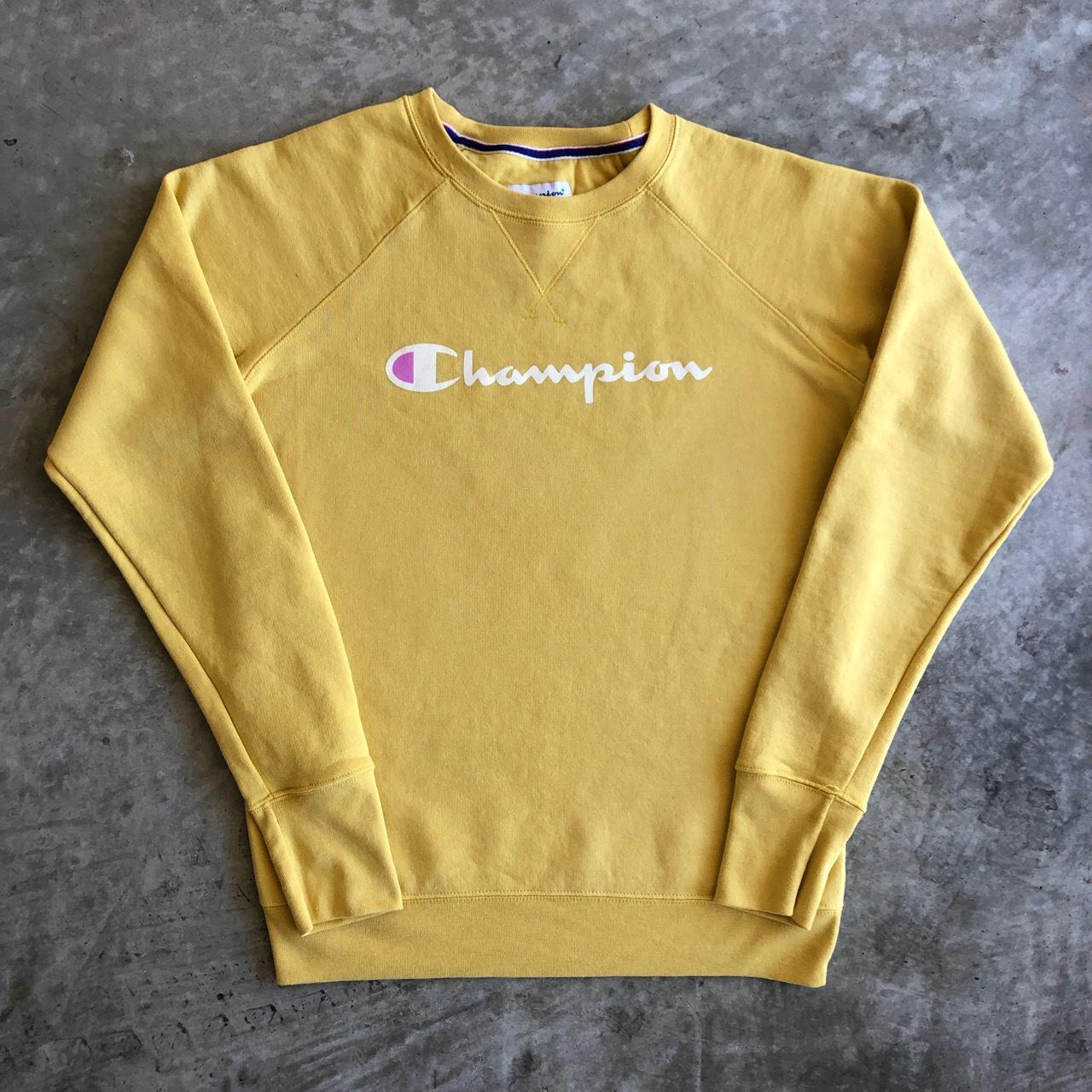 Yellow women's champion deals sweat suits