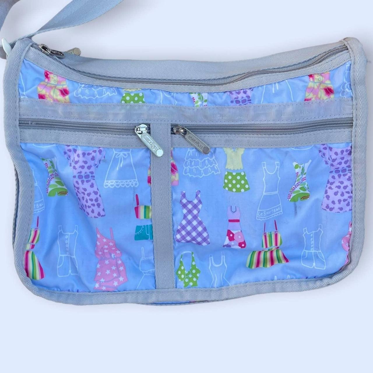 LeSportsac Deluxe Everyday Crossbody Bag Light Blue... Depop