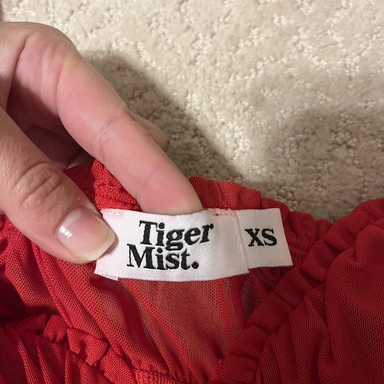 Tiger Mist red mesh top Super cute for going out! Depop