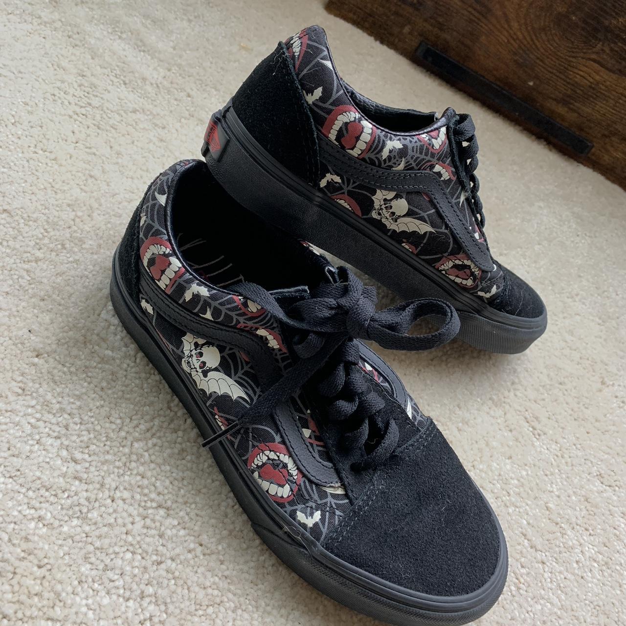 Batwing/ vamp teeth vans- limited edition/collection... - Depop