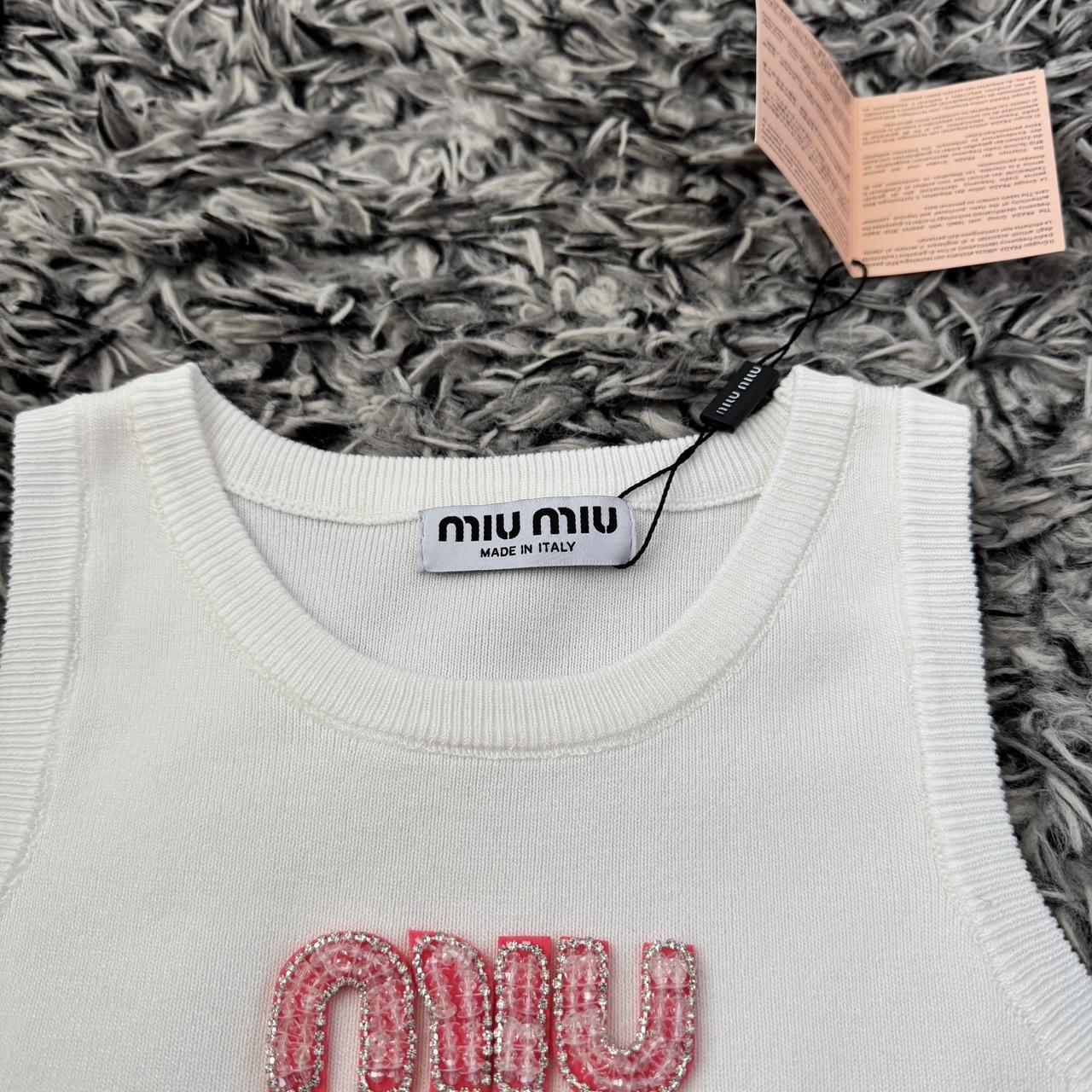 Miu Miu Women's Tank top - White - M – Miu Miu wh… - image 3